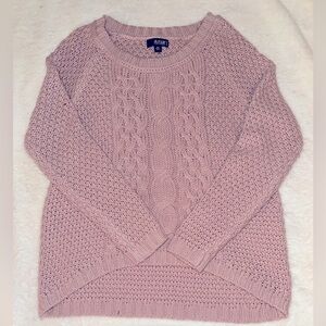 Pink Cable Knit Sweater‎